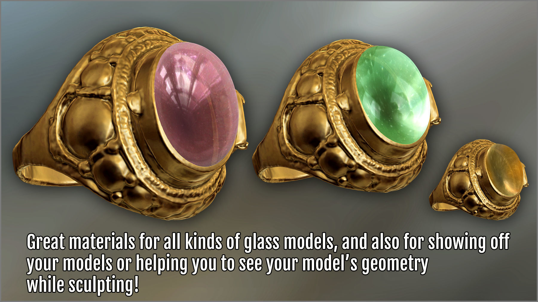 Matcaps Megapack 100 Colored Glass For ZBrush   Texture_2