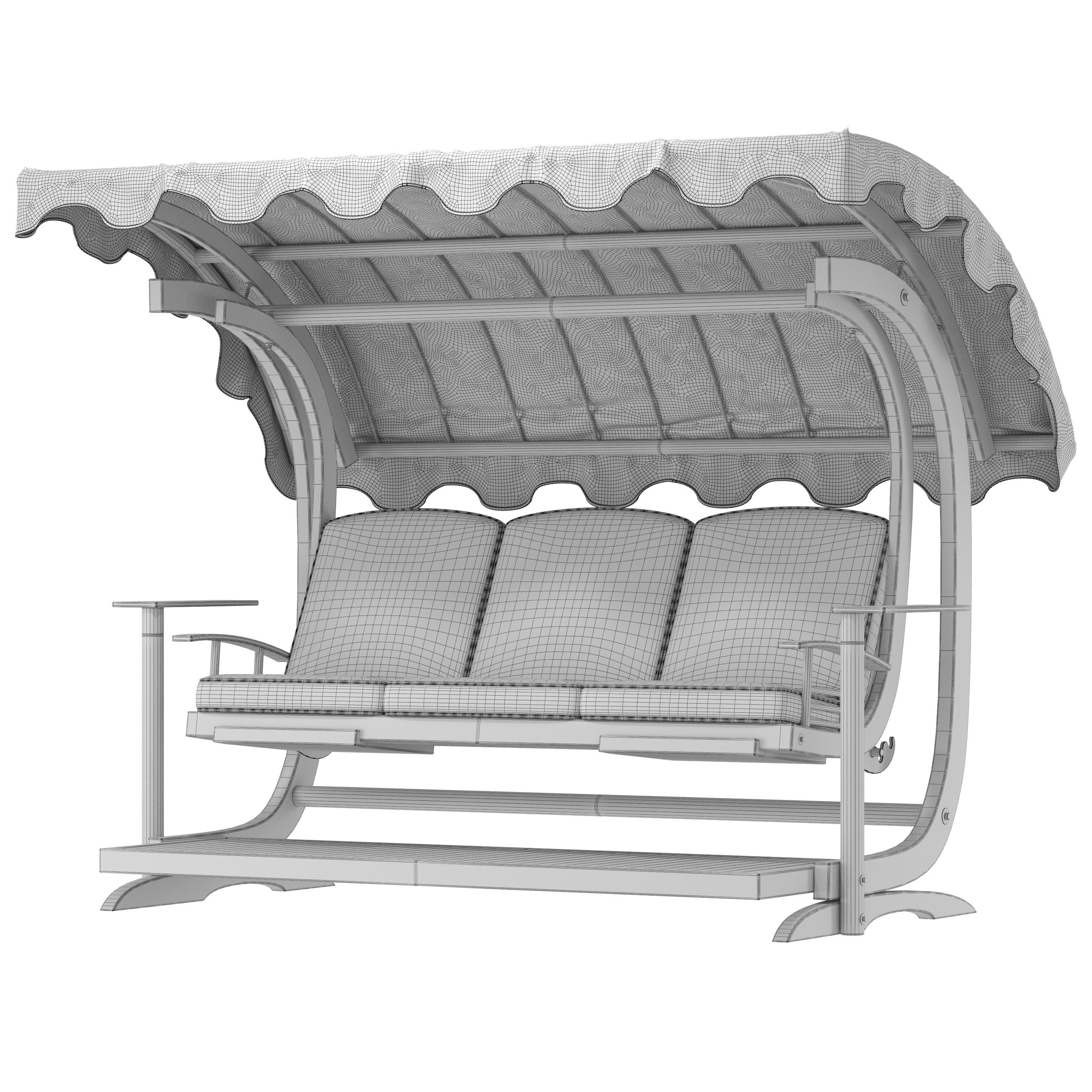 sette garden amor swing sofa 3D model CGTrader