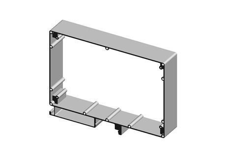 RAIL DIN BOX FOR EURO CARD Free 3D model
