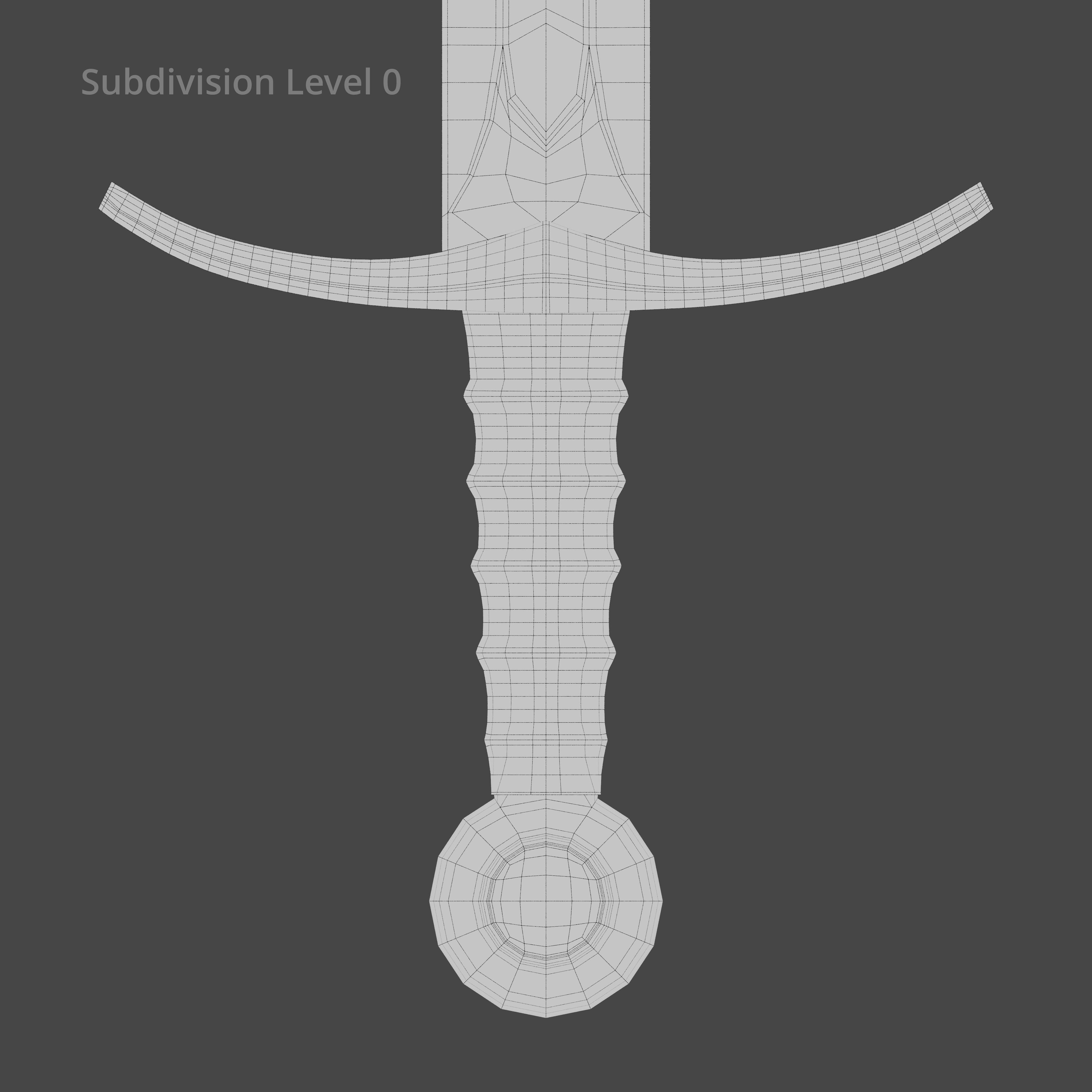 Medieval Sword 02  plus old texture and sheath 3D model_21