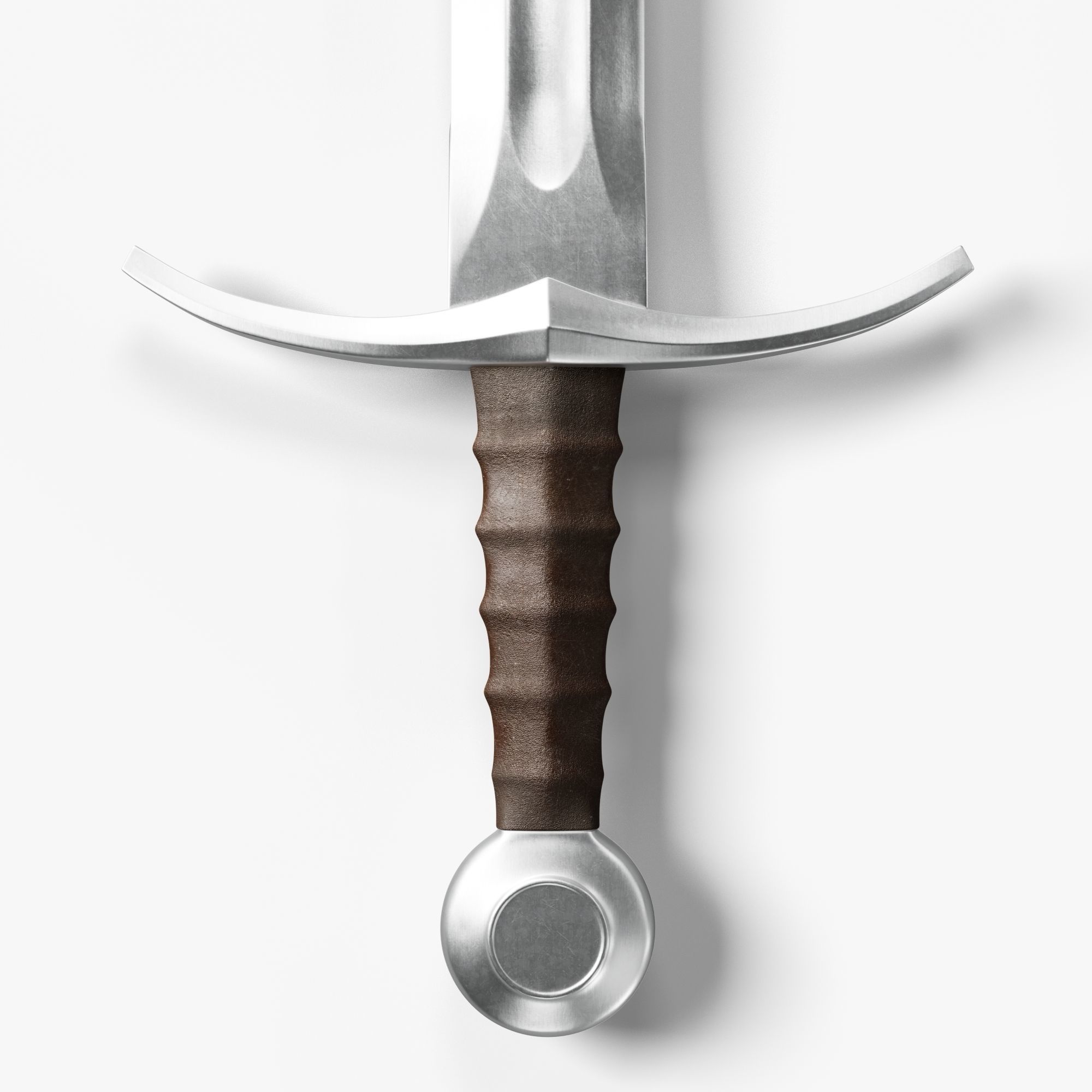 Medieval Sword 02  plus old texture and sheath 3D model_11