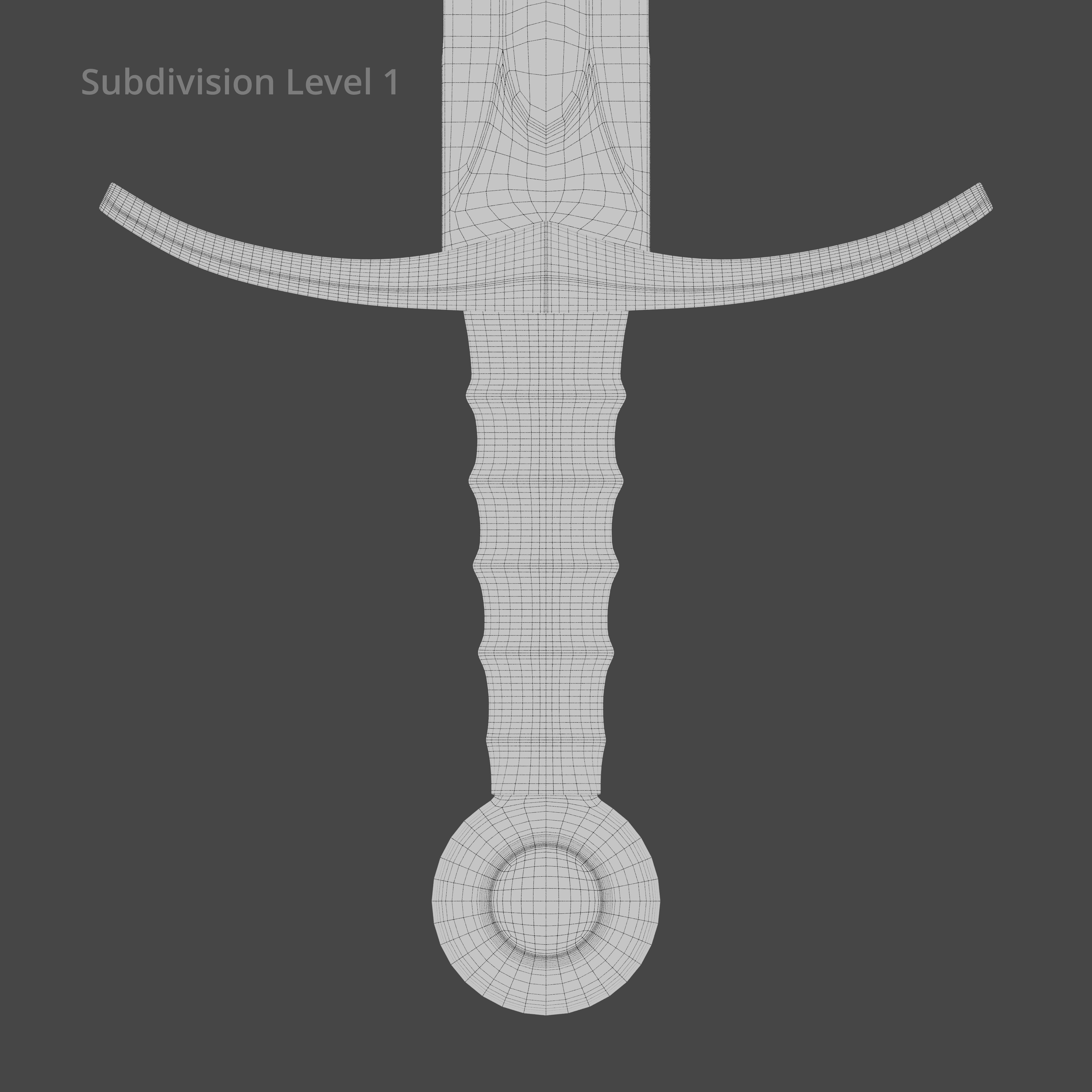 Medieval Sword 02  plus old texture and sheath 3D model_22