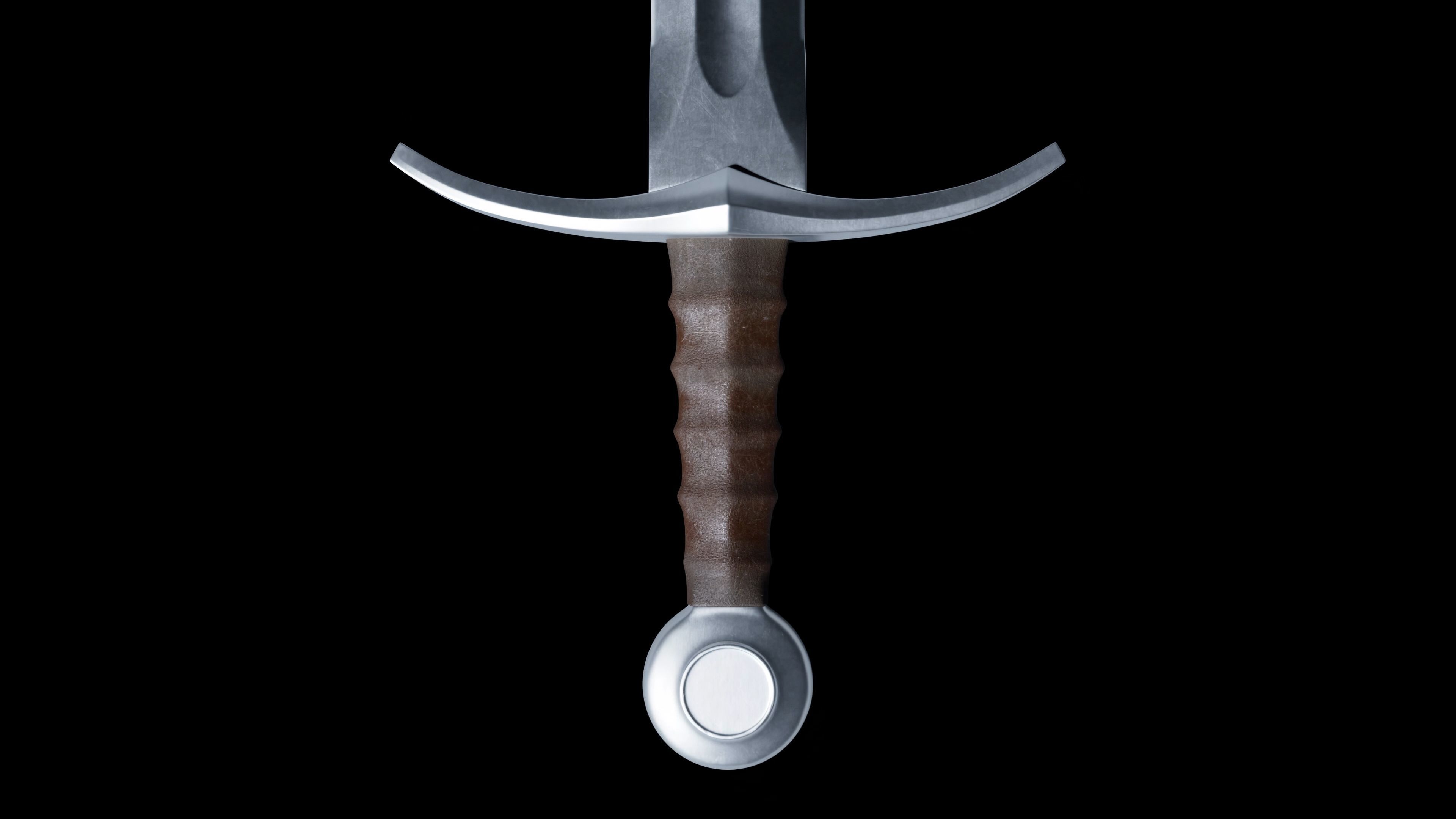 Medieval Sword 02  plus old texture and sheath 3D model_18