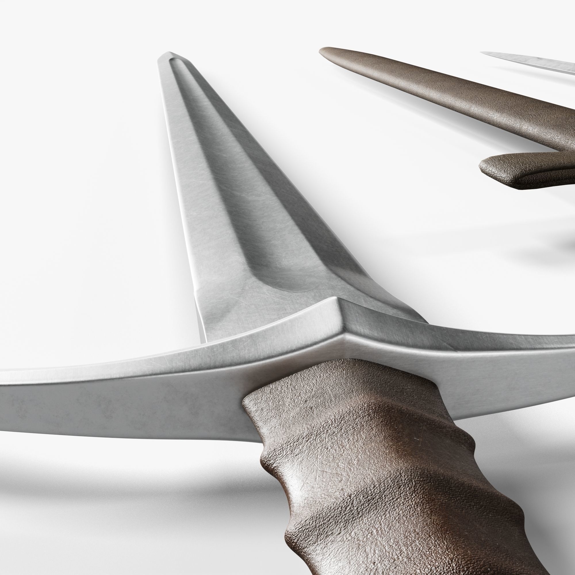 Medieval Sword 02  plus old texture and sheath 3D model_14