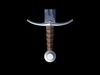 Medieval Sword 02  plus old texture and sheath 3D model_1