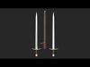 Medieval Sword 02  plus old texture and sheath 3D model_3