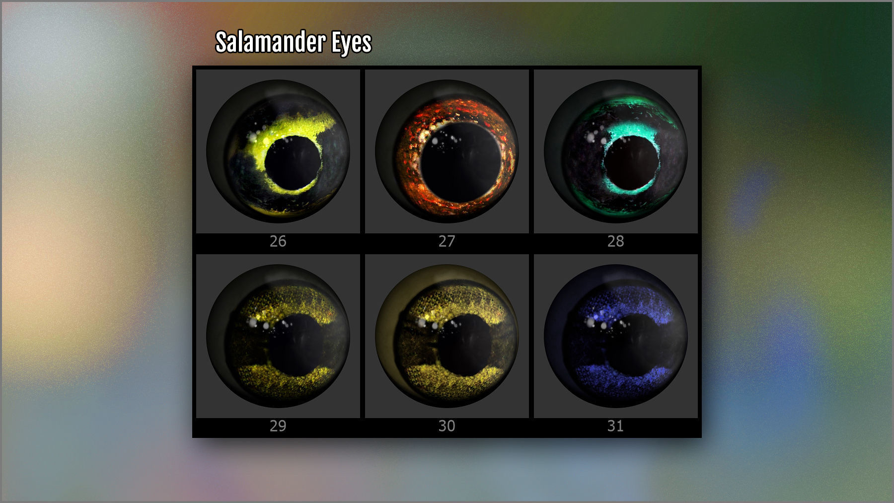 Animal Eye Maker 128 Eyes and ZBrush Plugin 3D model_11