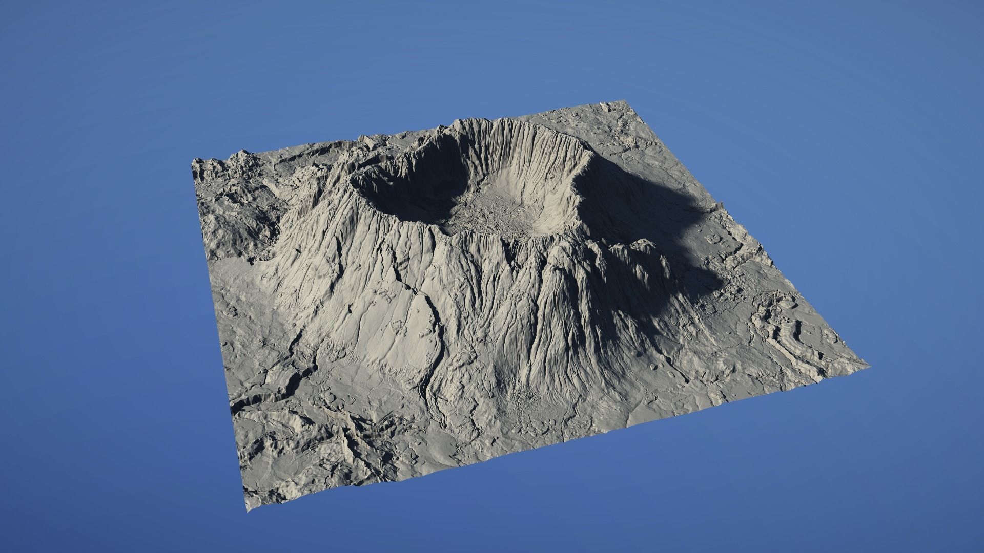 Landscape Environment Volcano Snow 18 Low-poly 3D model_30