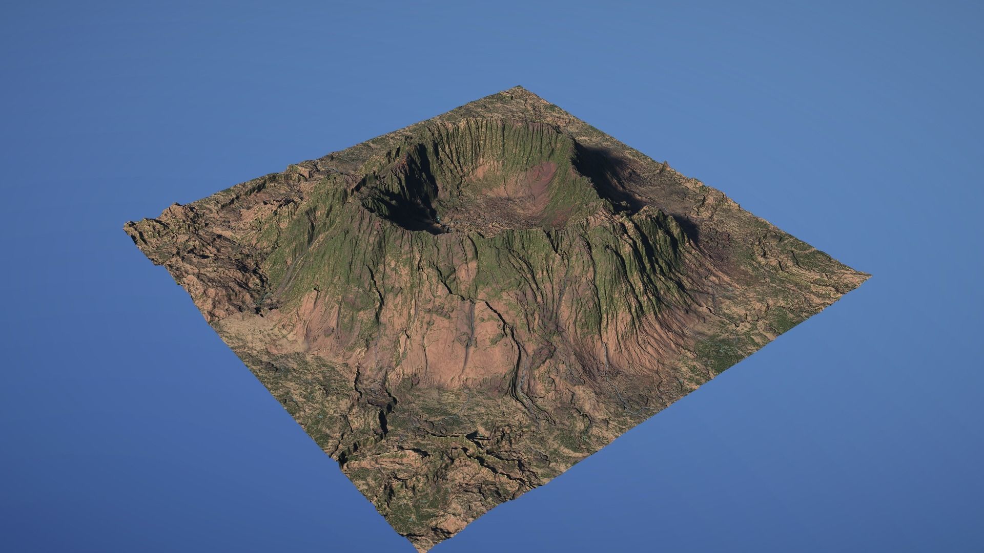 Landscape Environment Volcano Snow 18 Low-poly 3D model_21