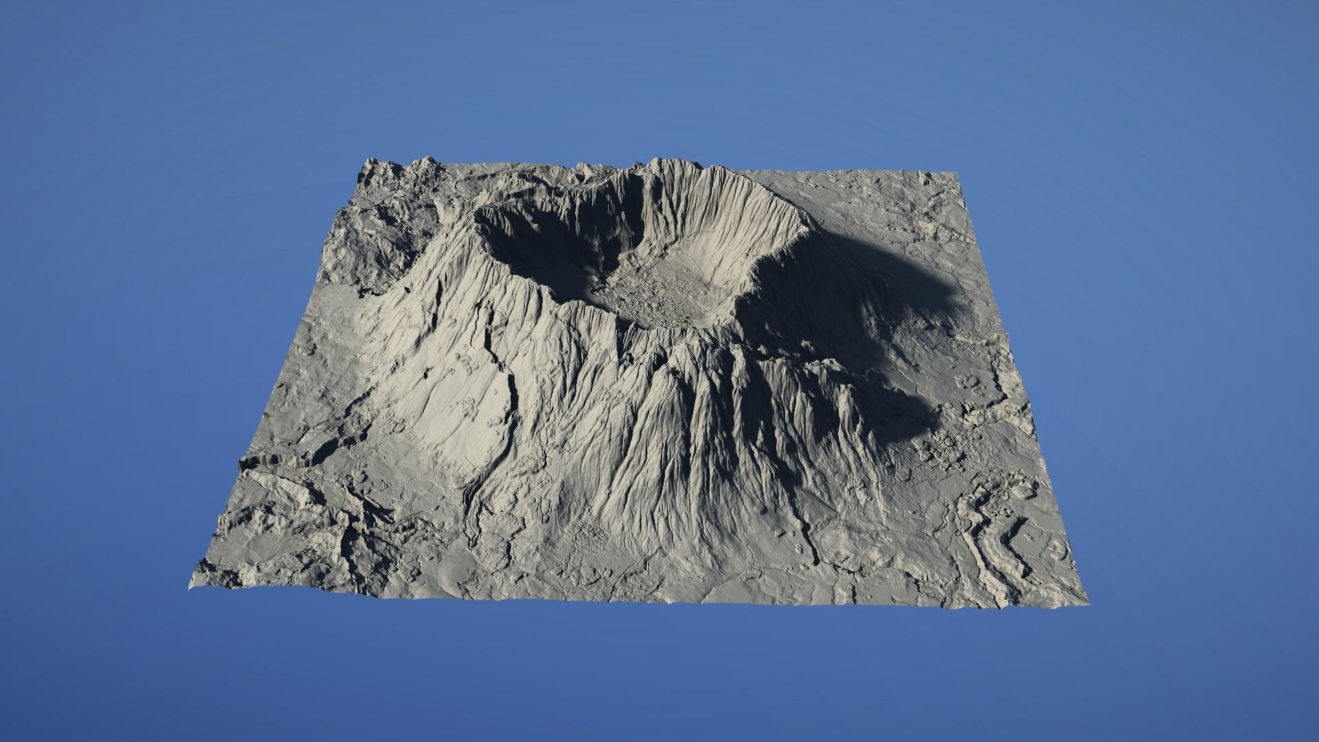 Landscape Environment Volcano Snow 18 Low-poly 3D model_3
