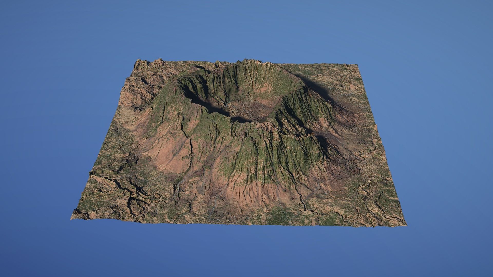 Landscape Environment Volcano Snow 18 Low-poly 3D model_24