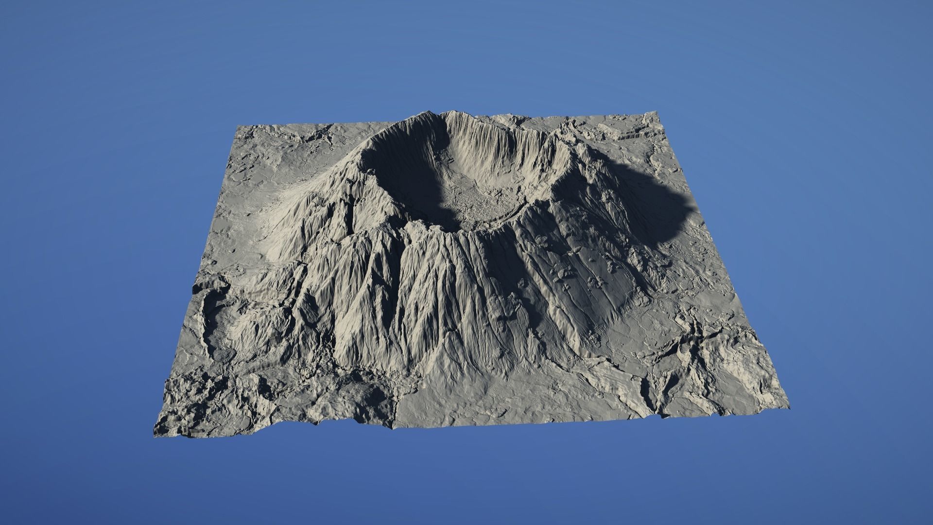 Landscape Environment Volcano Snow 18 Low-poly 3D model_28
