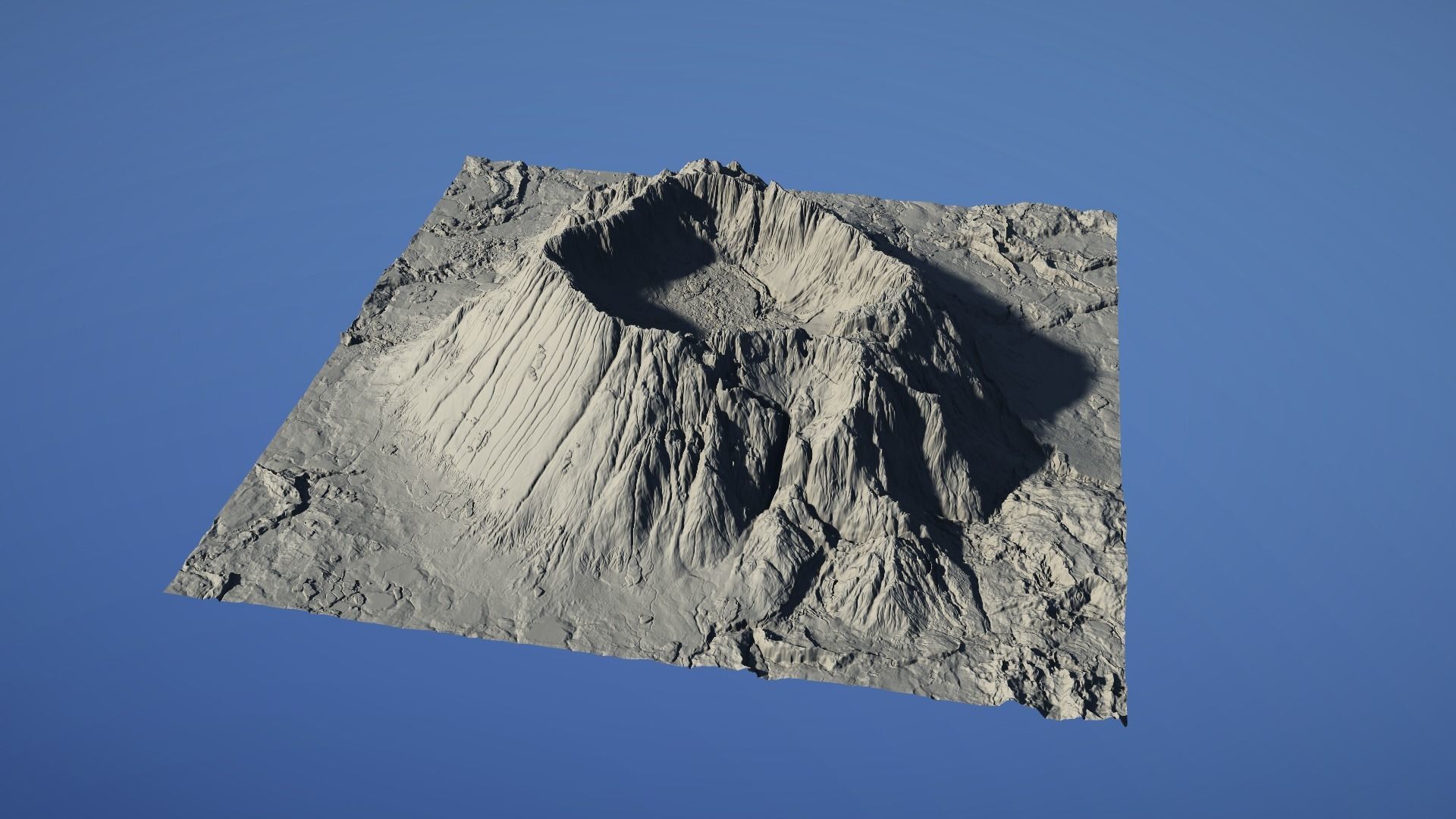Landscape Environment Volcano Snow 18 Low-poly 3D model_26