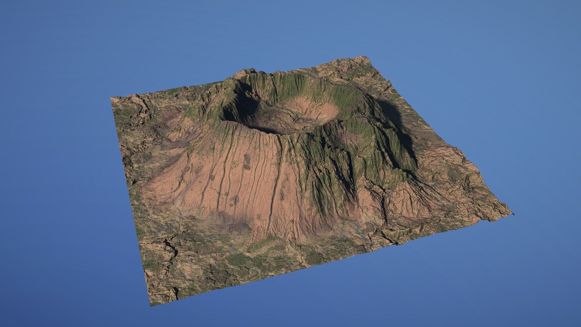 Landscape Environment Volcano Snow 18 Low-poly 3D model_11