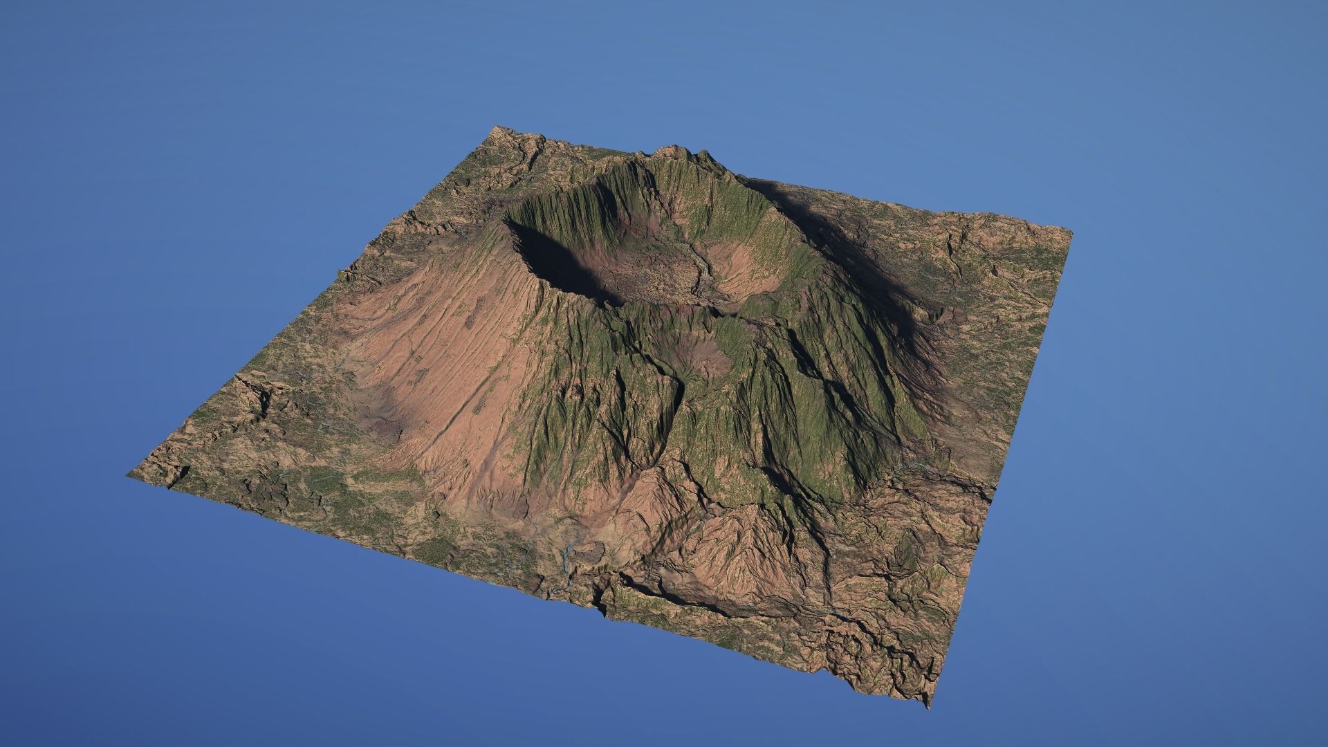 Landscape Environment Volcano Snow 18 Low-poly 3D model_14