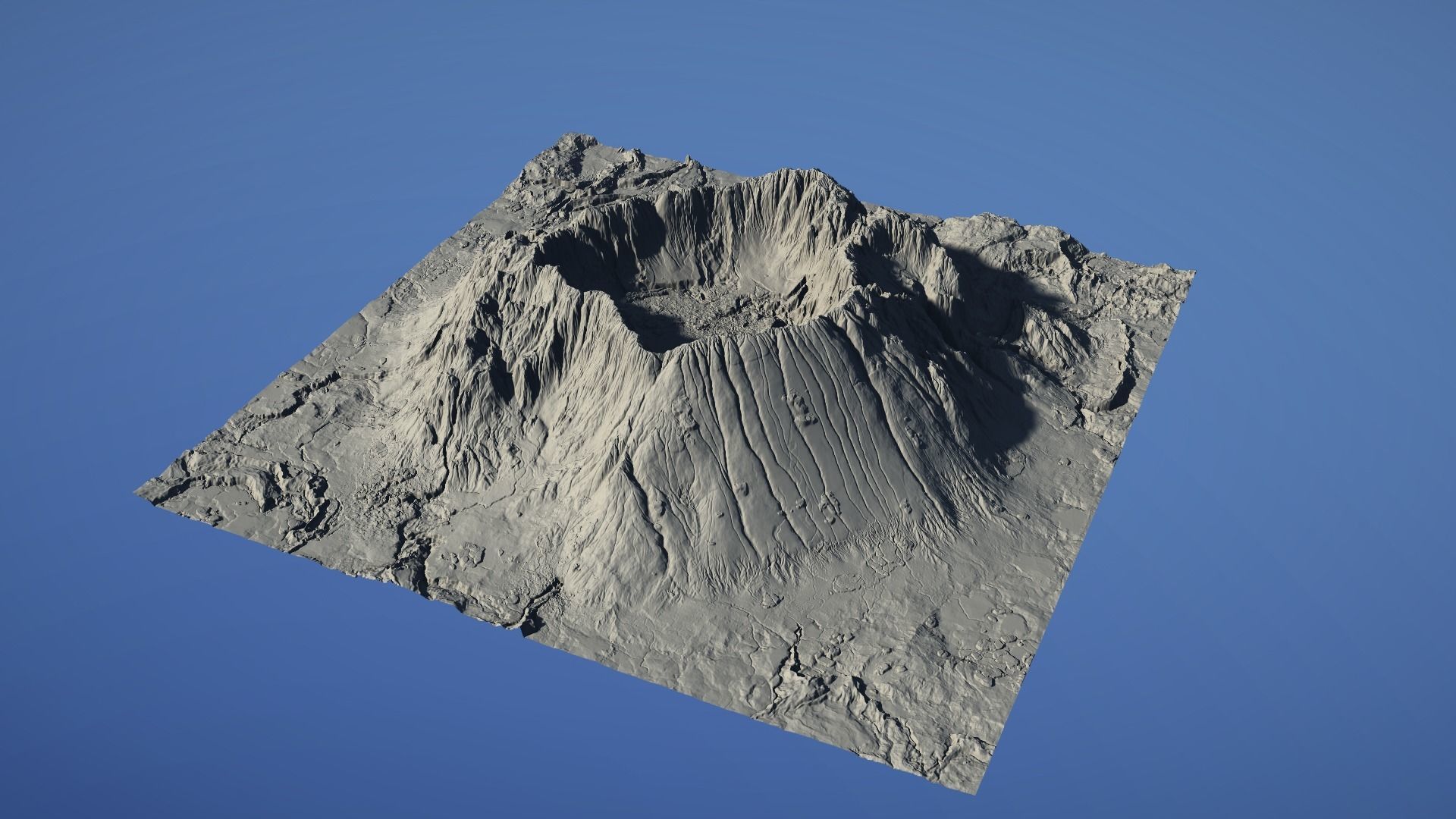 Landscape Environment Volcano Snow 18 Low-poly 3D model_18