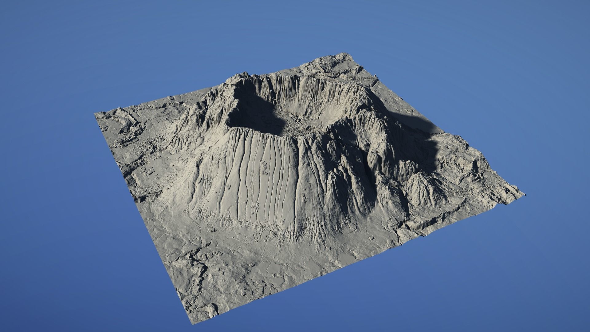 Landscape Environment Volcano Snow 18 Low-poly 3D model_23