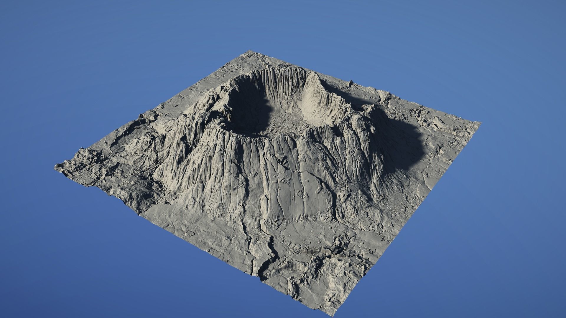 Landscape Environment Volcano Snow 18 Low-poly 3D model_29