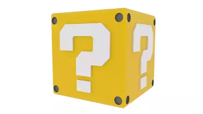 Mariobros Cube Low-poly 3D model