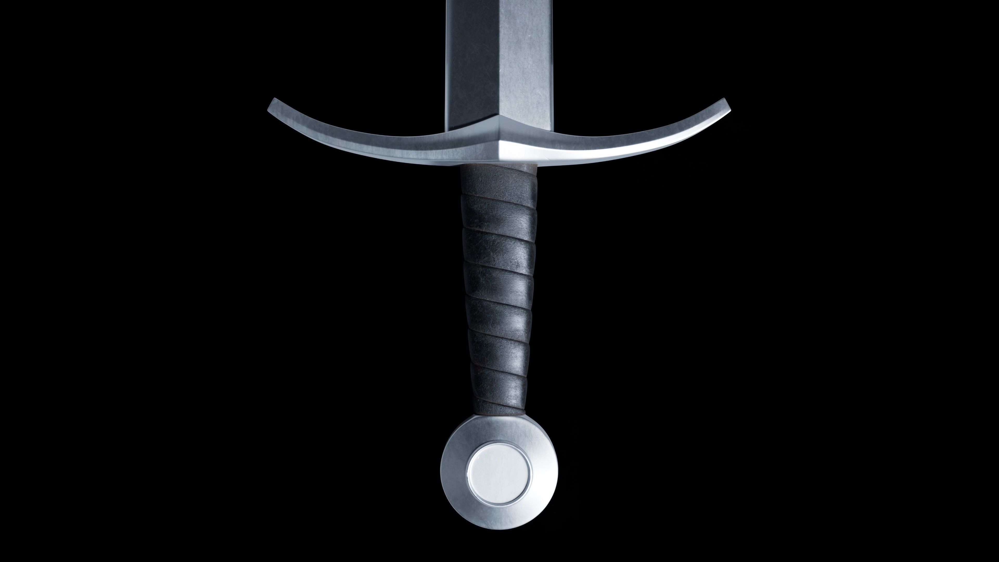Medieval Sword 04     plus old texture and sheath 3D model_19