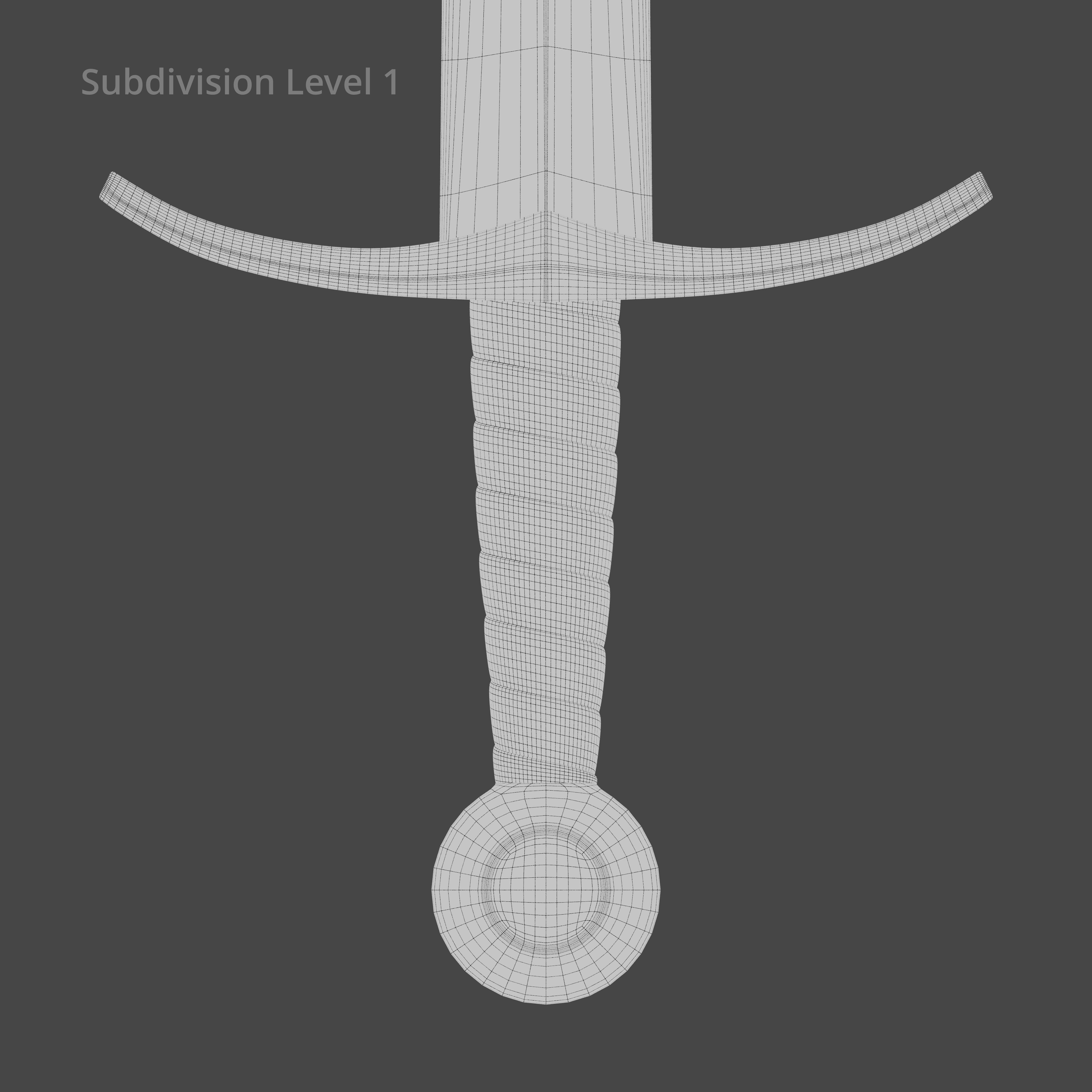 Medieval Sword 04     plus old texture and sheath 3D model_23