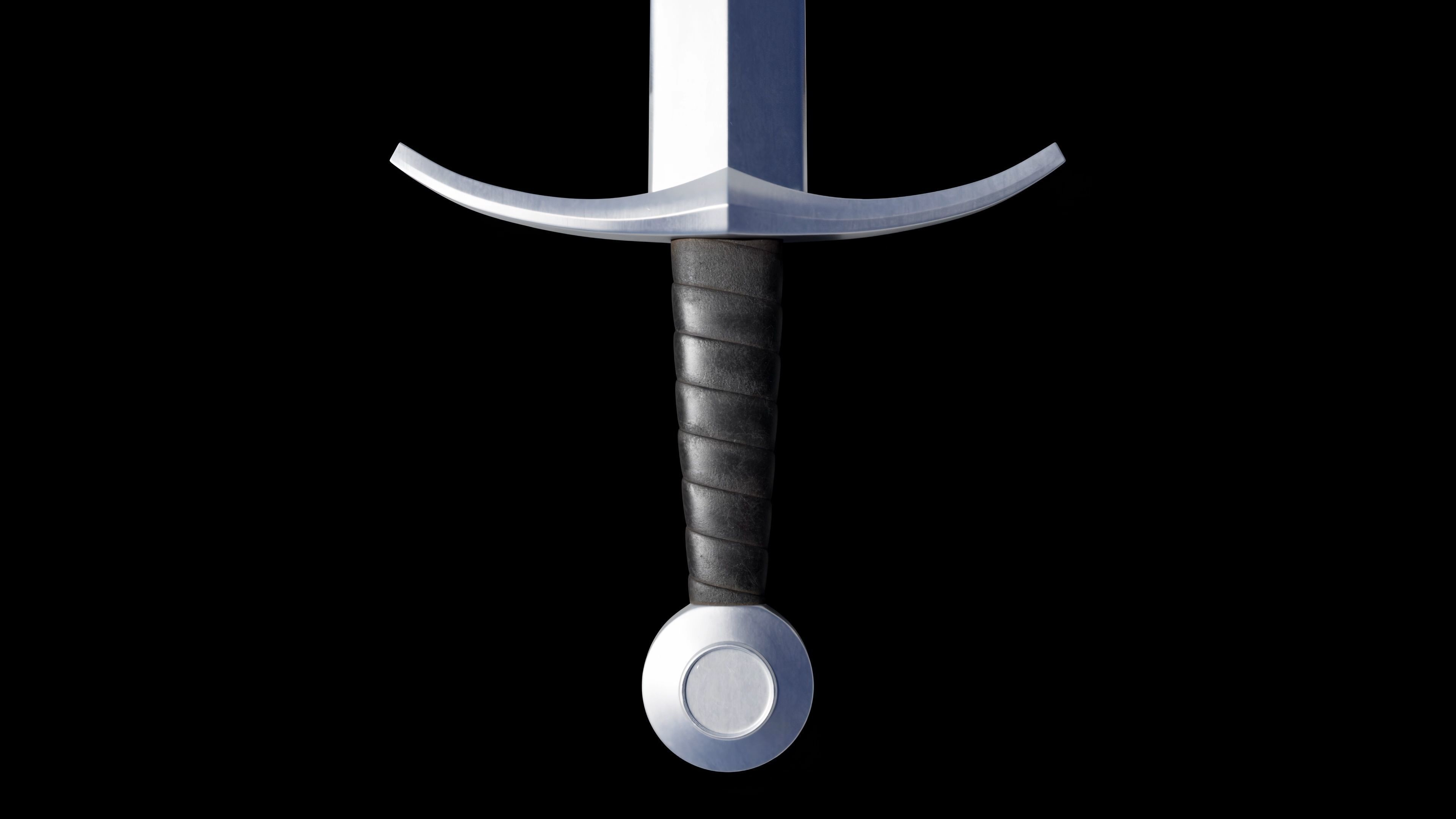 Medieval Sword 04     plus old texture and sheath 3D model_15
