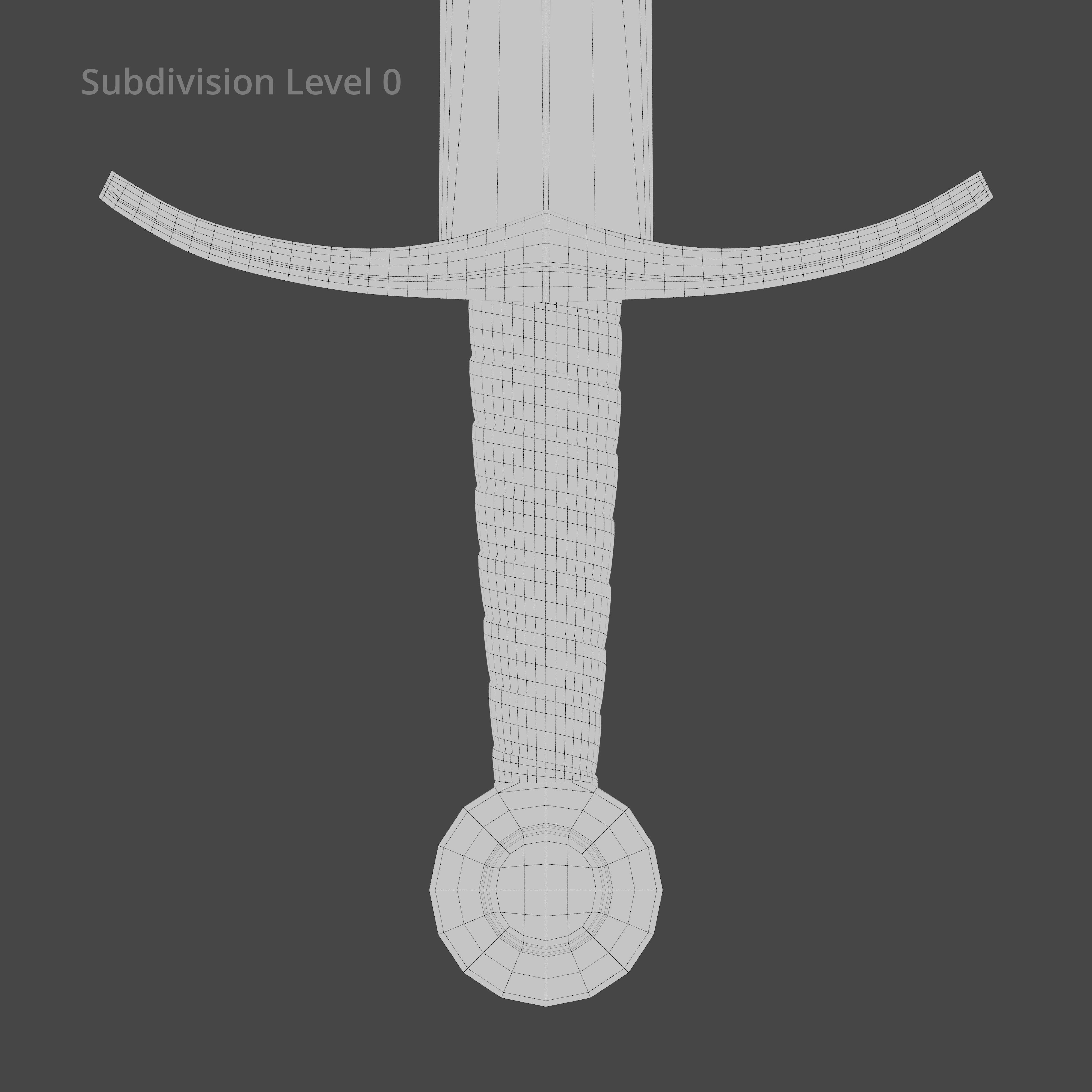 Medieval Sword 04     plus old texture and sheath 3D model_22