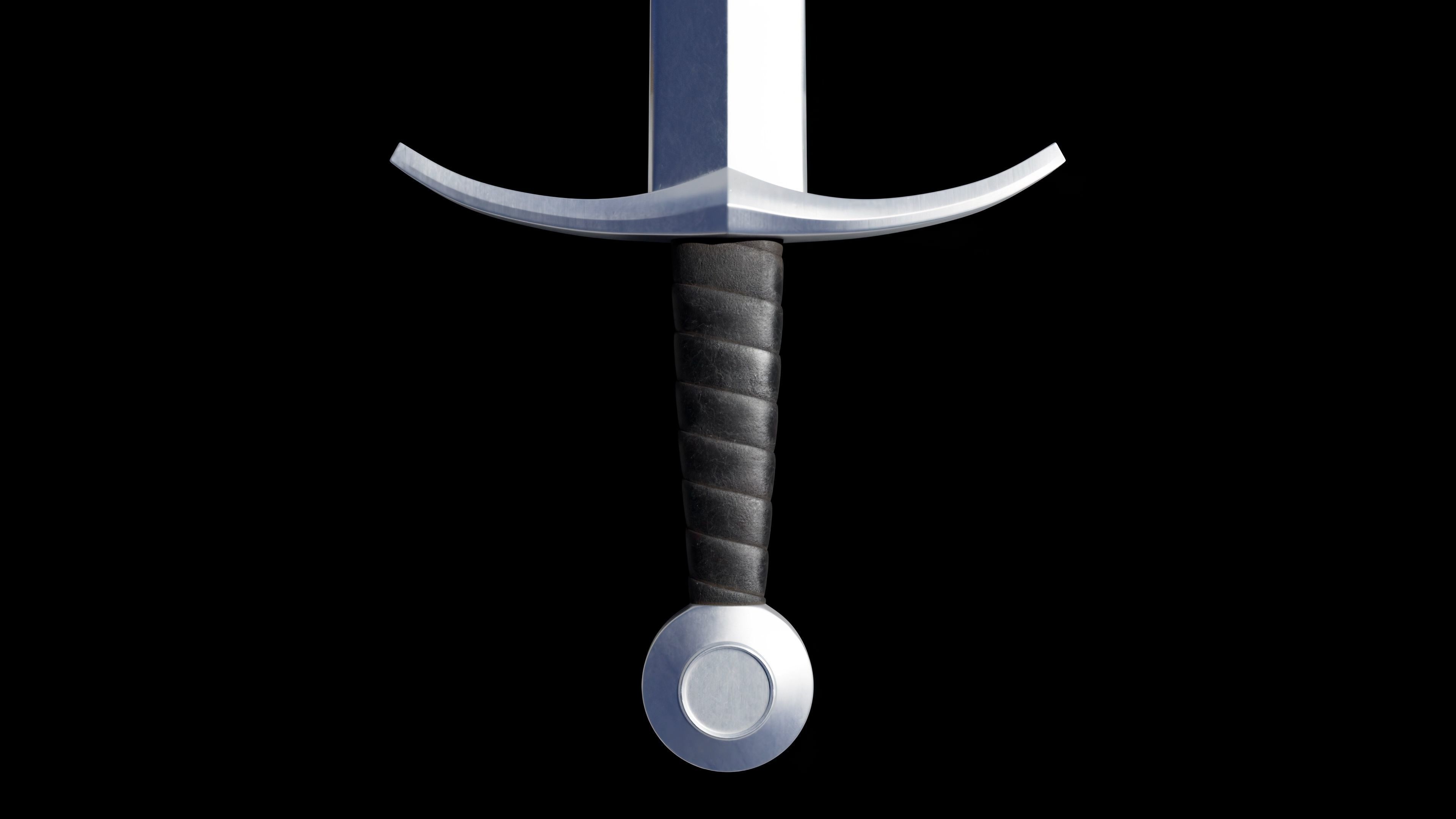 Medieval Sword 04     plus old texture and sheath 3D model_17