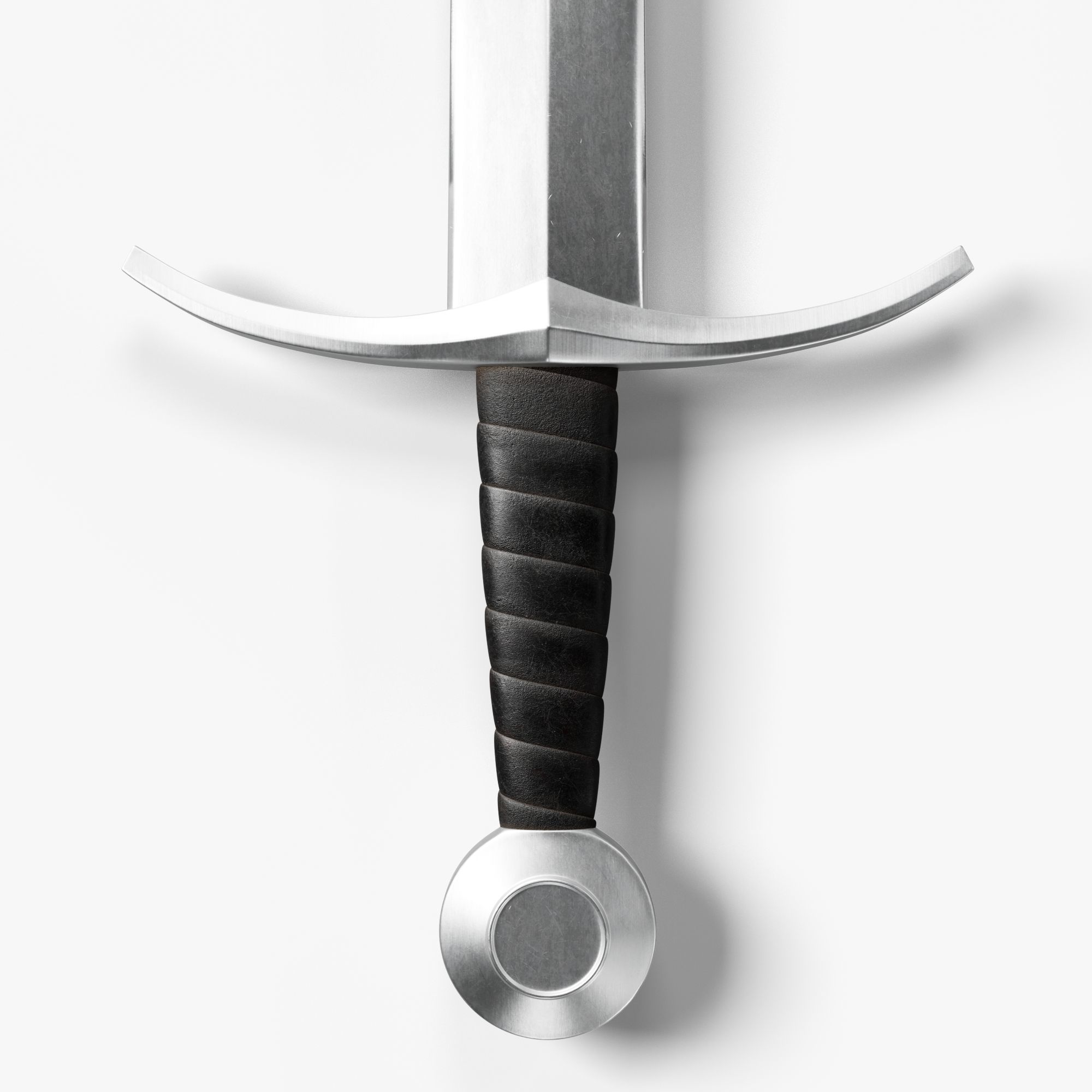 Medieval Sword 04     plus old texture and sheath 3D model_11
