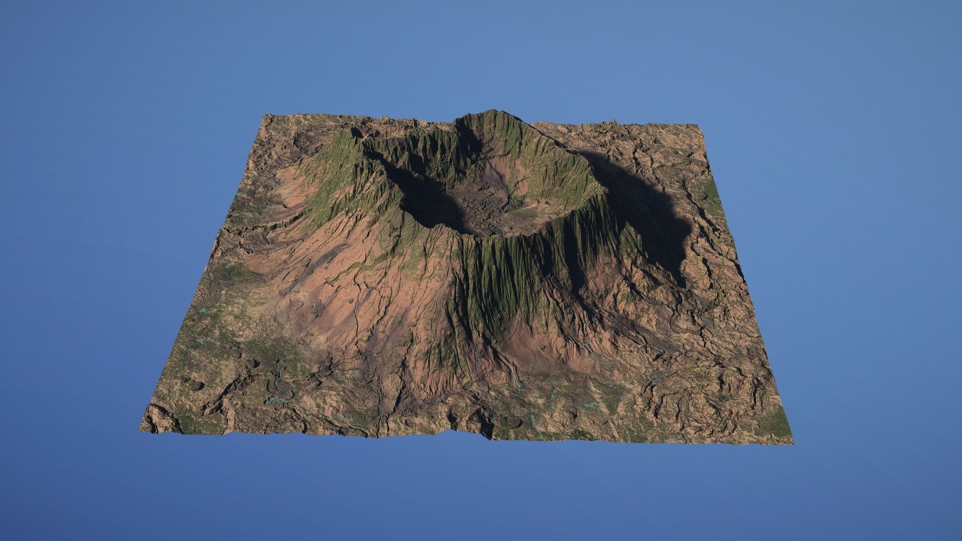 Landscape Environment Volcano Snow 22 Low-poly 3D model_24