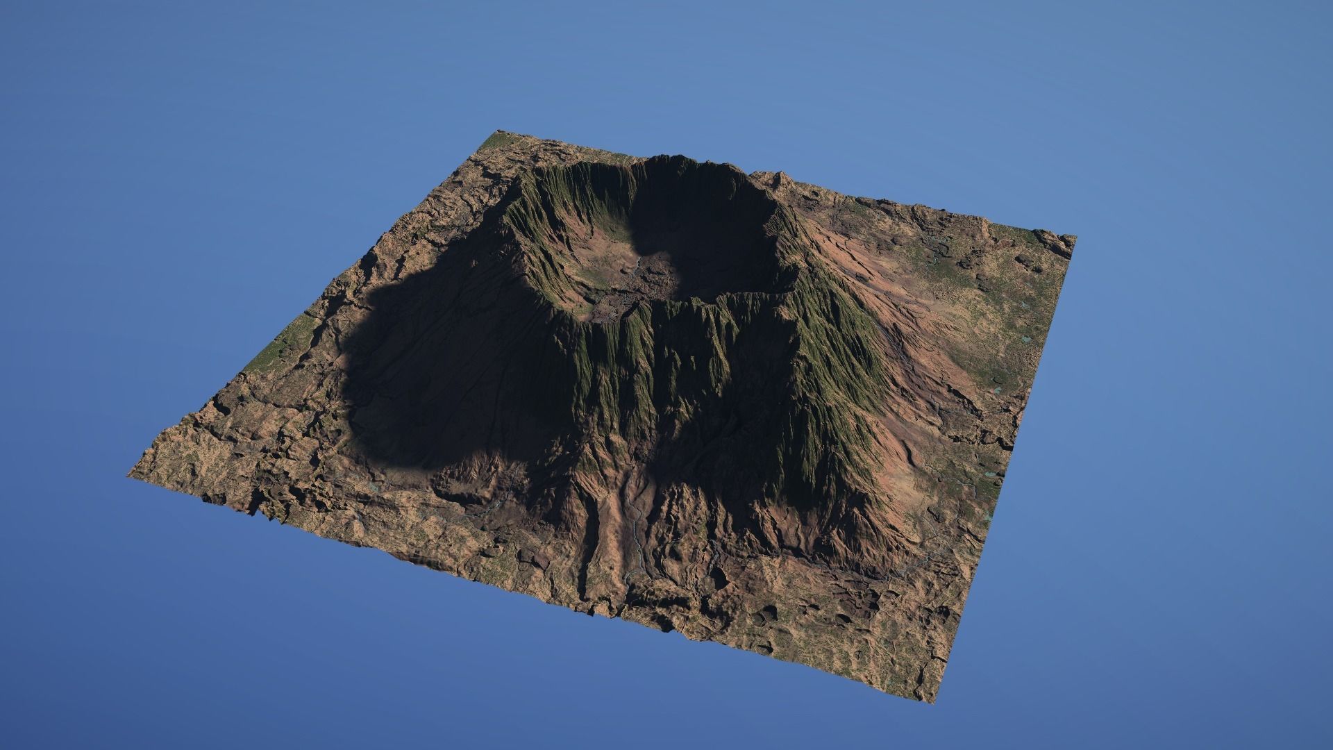 Landscape Environment Volcano Snow 22 Low-poly 3D model_14