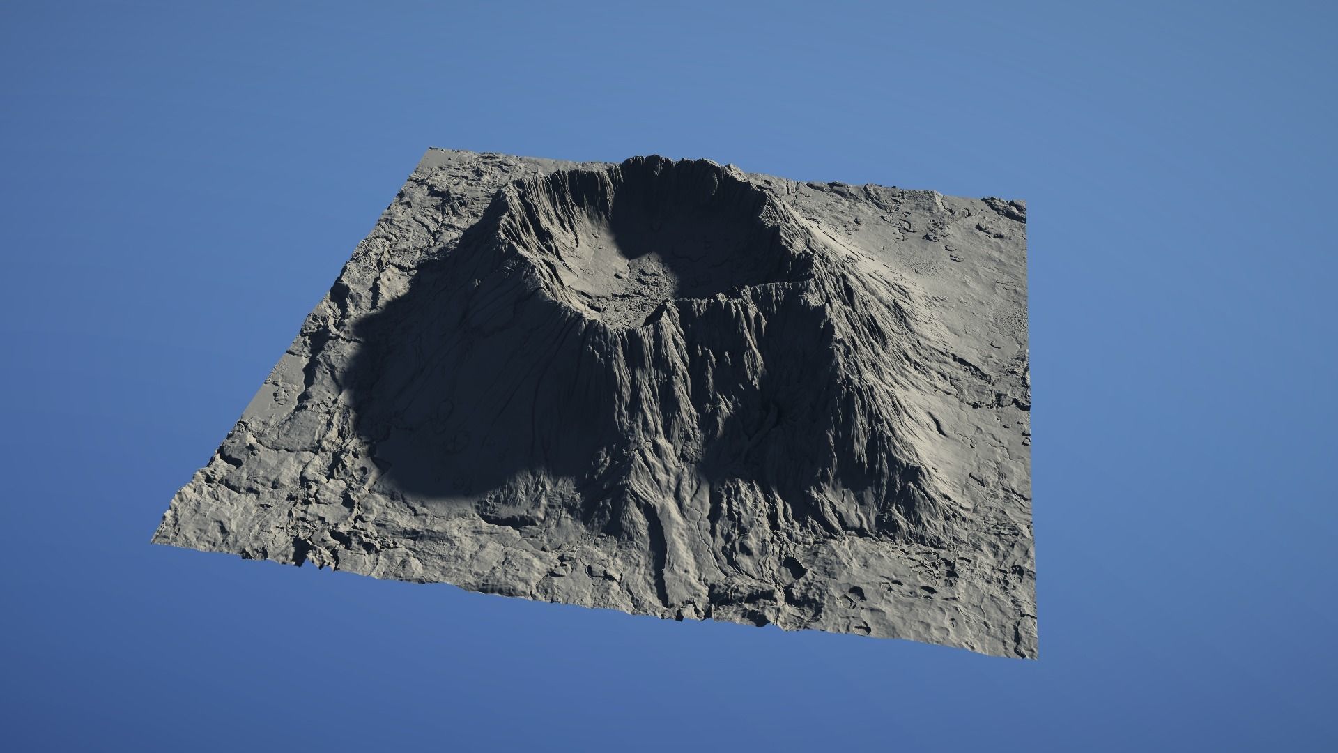 Landscape Environment Volcano Snow 22 Low-poly 3D model_26