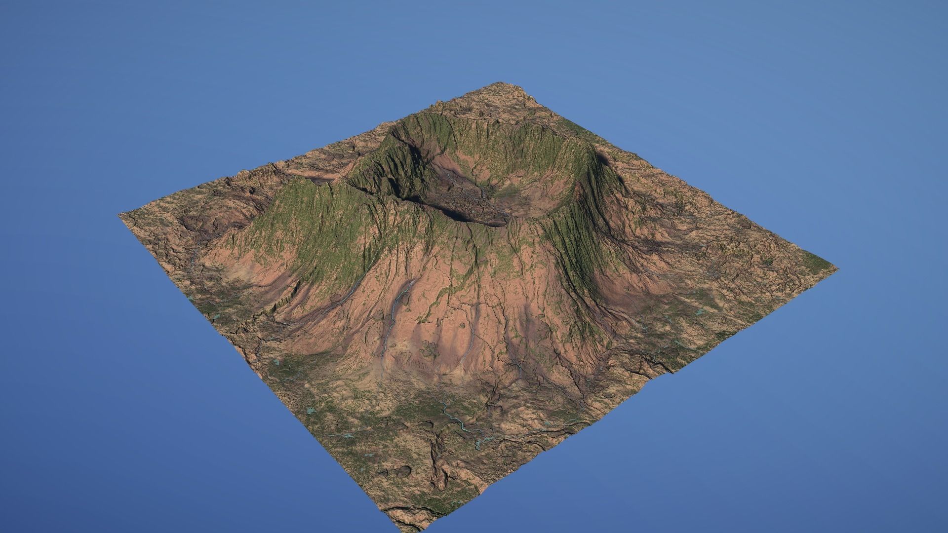 Landscape Environment Volcano Snow 22 Low-poly 3D model_21