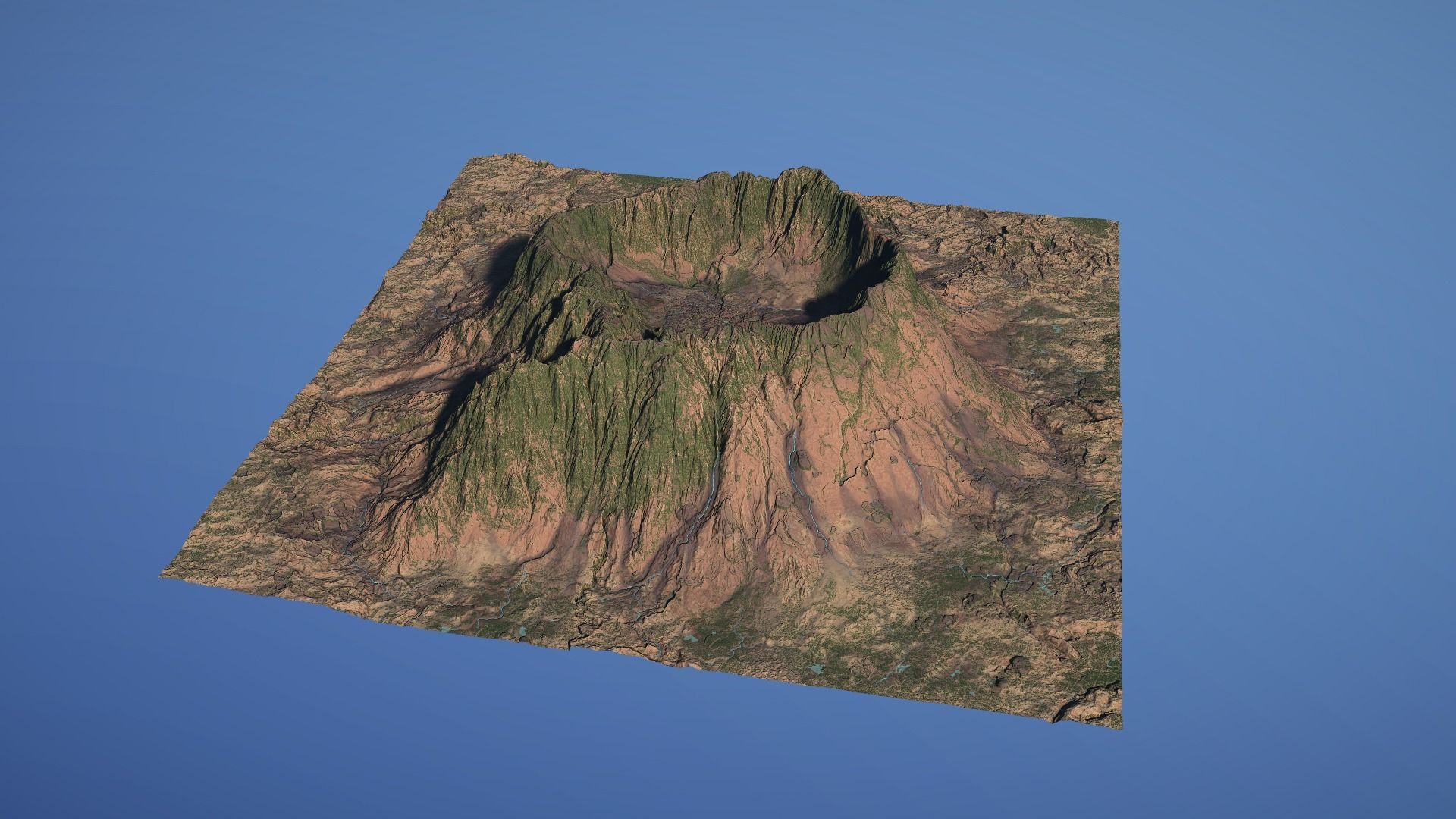 Landscape Environment Volcano Snow 22 Low-poly 3D model_19