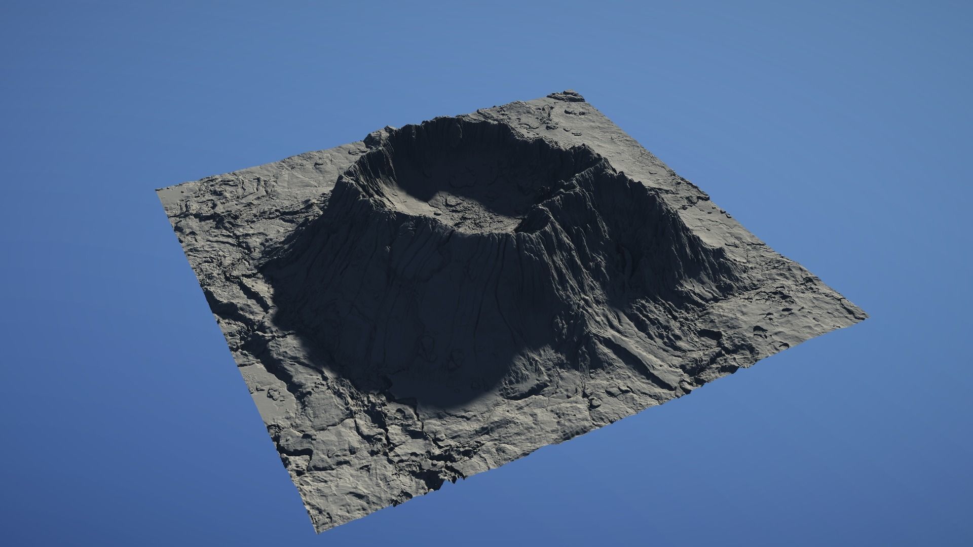 Landscape Environment Volcano Snow 22 Low-poly 3D model_23
