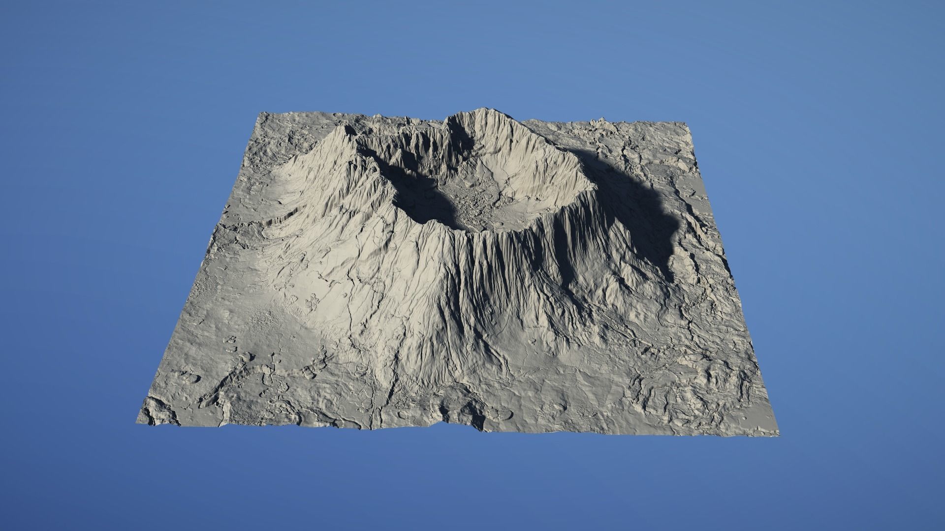 Landscape Environment Volcano Snow 22 Low-poly 3D model_3