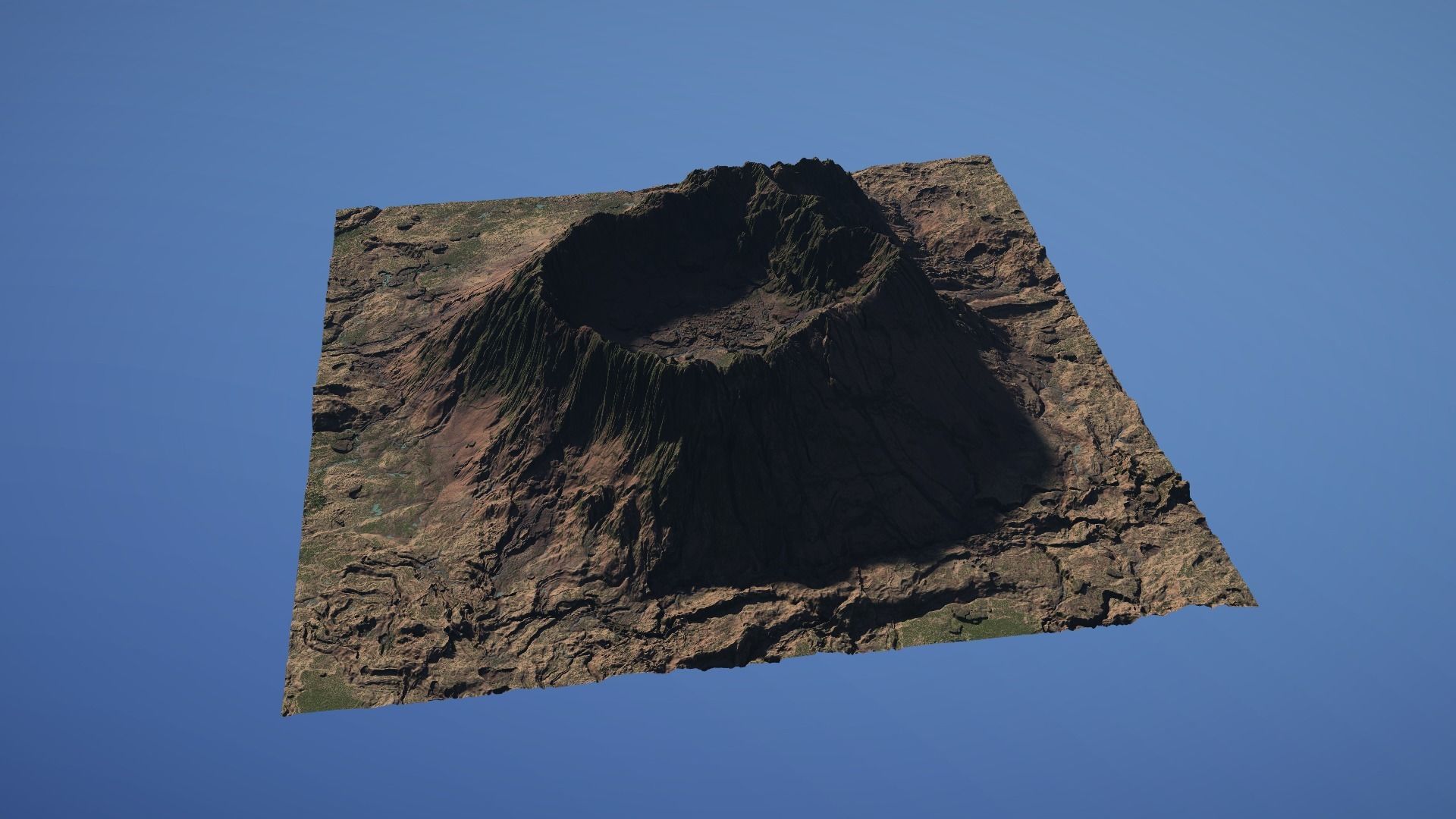 Landscape Environment Volcano Snow 22 Low-poly 3D model_6