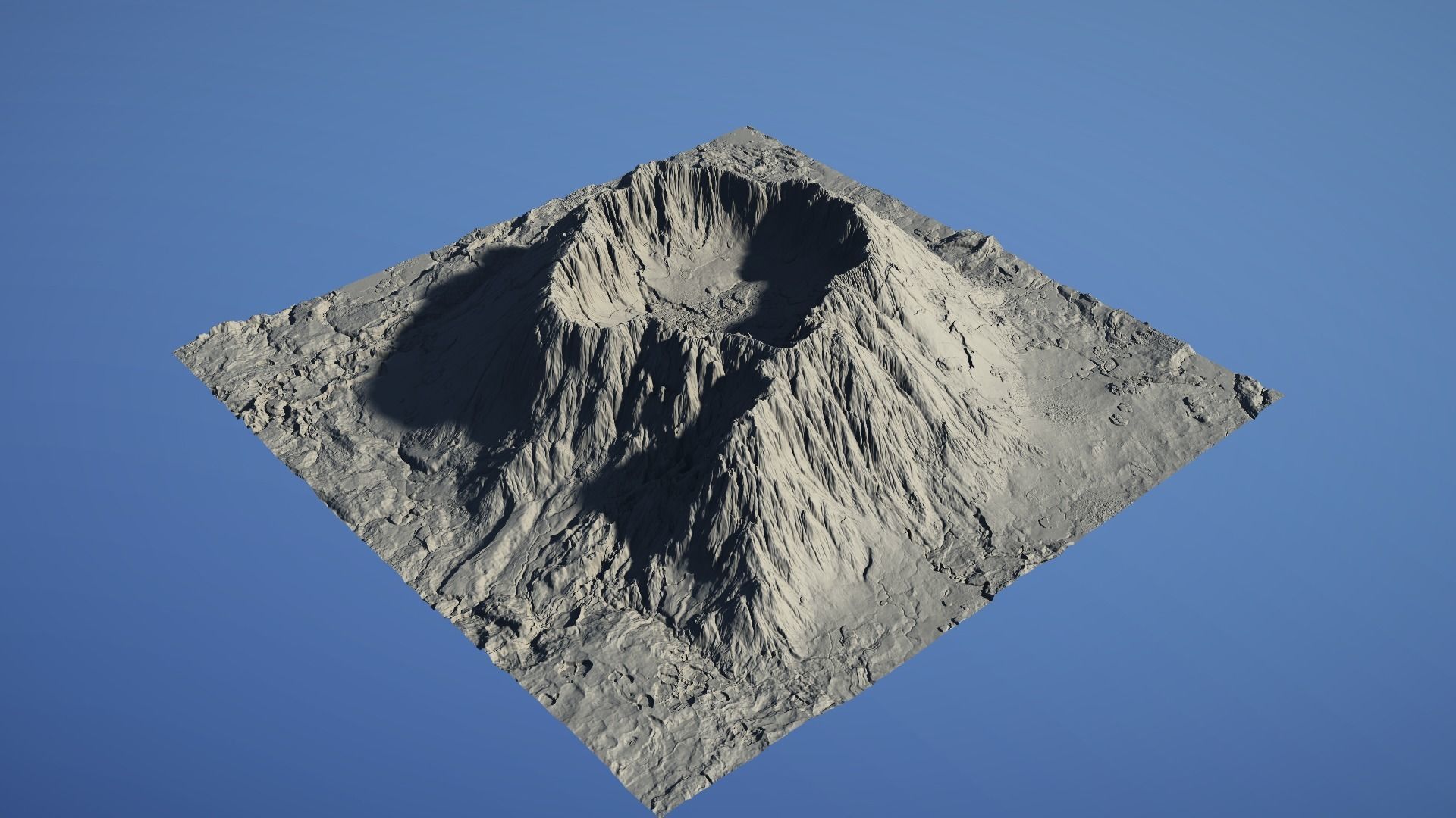 Landscape Environment Volcano Snow 22 Low-poly 3D model_27