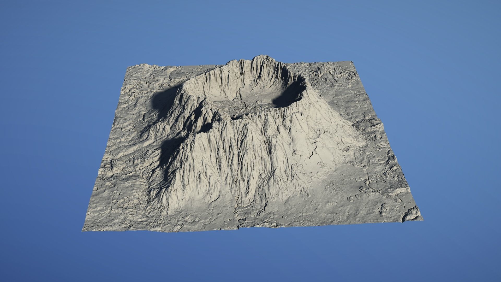 Landscape Environment Volcano Snow 22 Low-poly 3D model_28