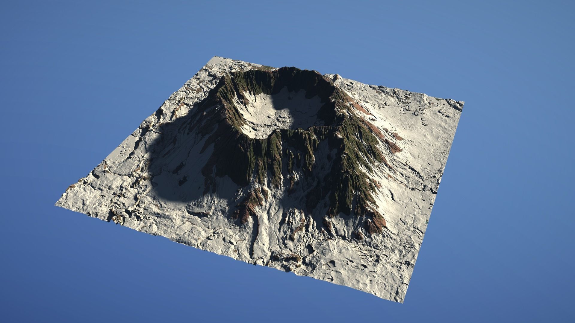 Landscape Environment Volcano Snow 22 Low-poly 3D model_15