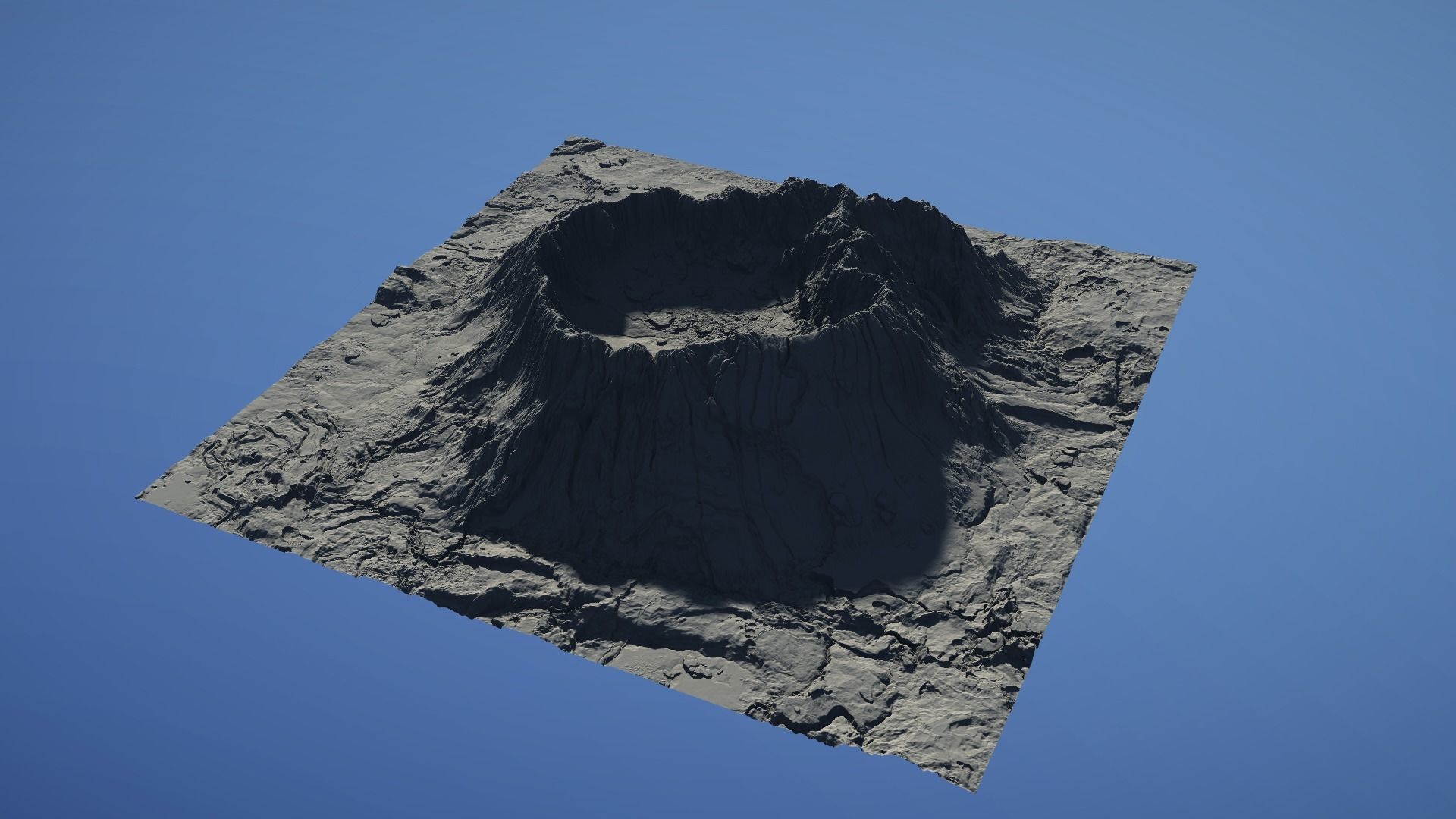 Landscape Environment Volcano Snow 22 Low-poly 3D model_18