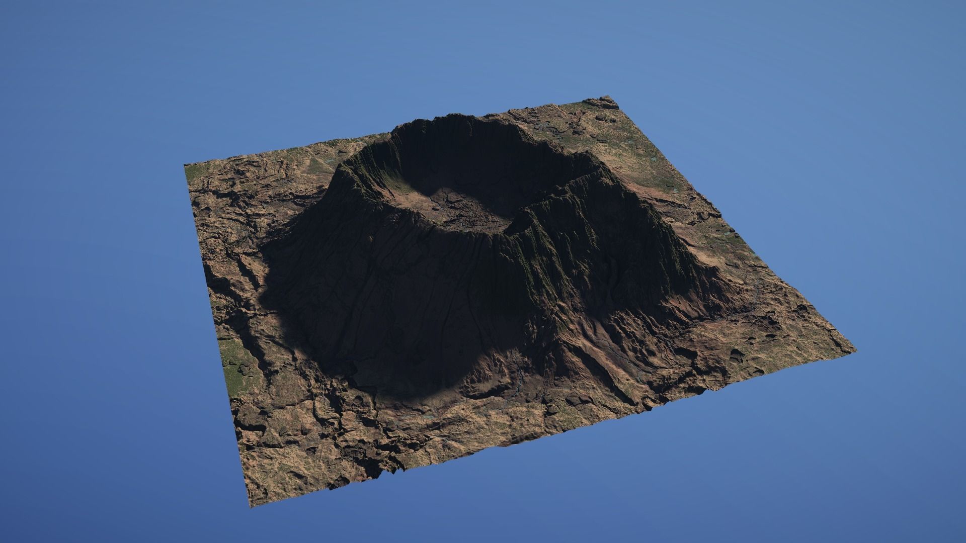 Landscape Environment Volcano Snow 22 Low-poly 3D model_11