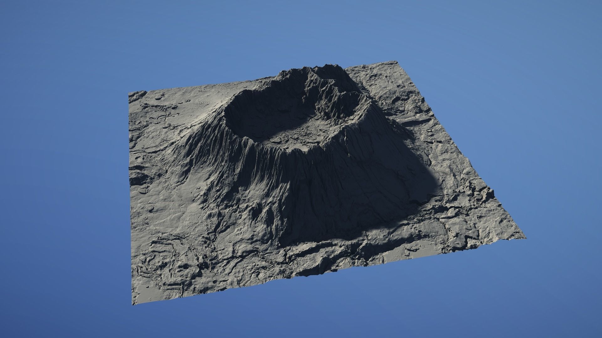 Landscape Environment Volcano Snow 22 Low-poly 3D model_13