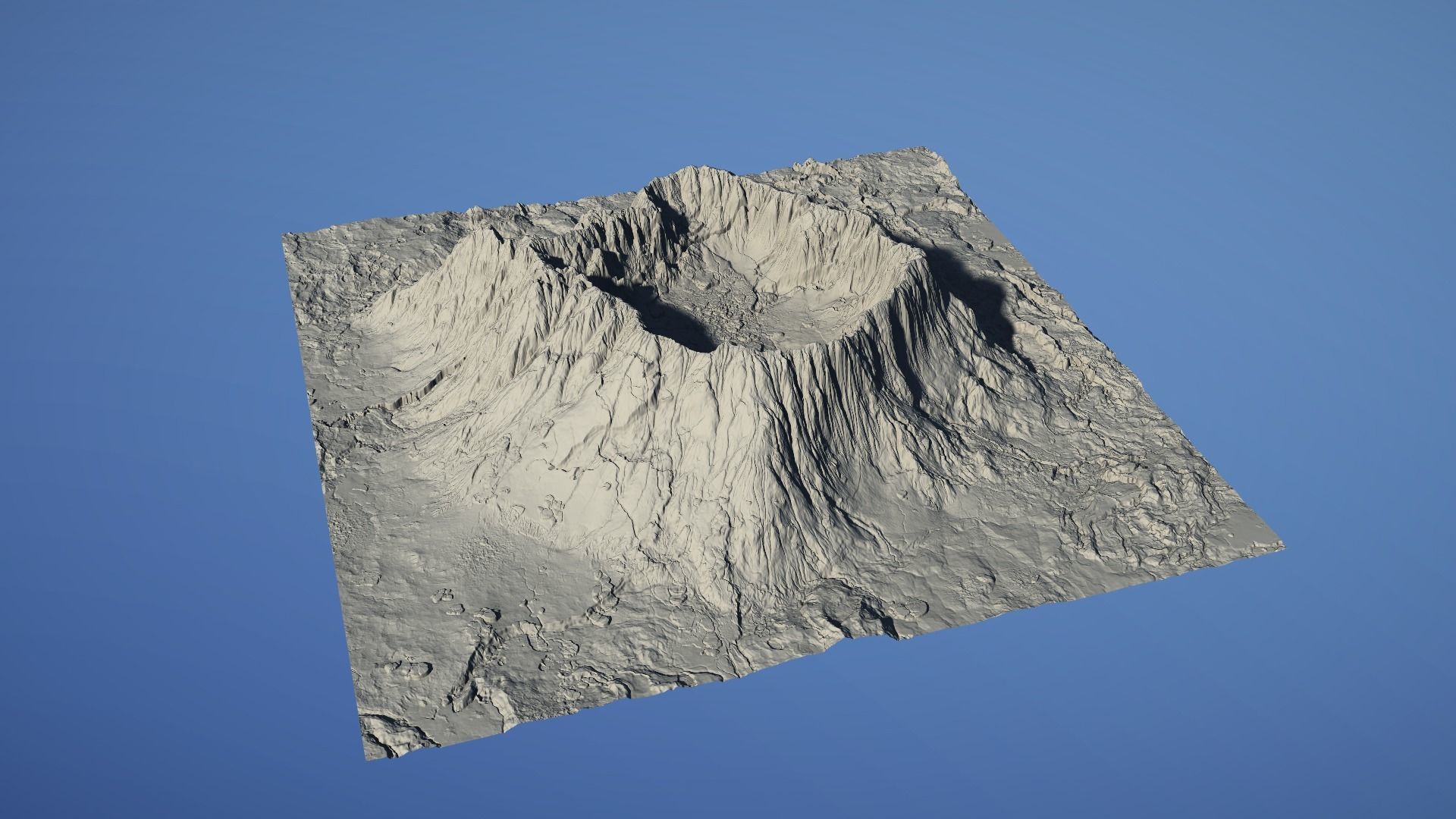 Landscape Environment Volcano Snow 22 Low-poly 3D model_30