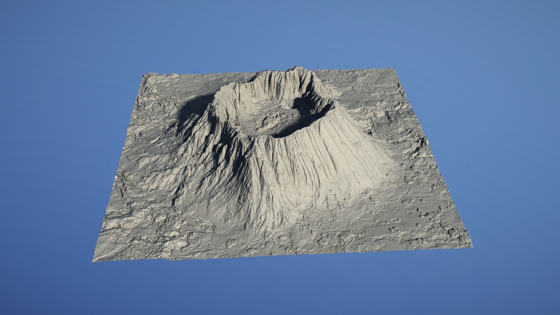 Landscape Environment Volcano Snow 23 Low-poly 3D model_28