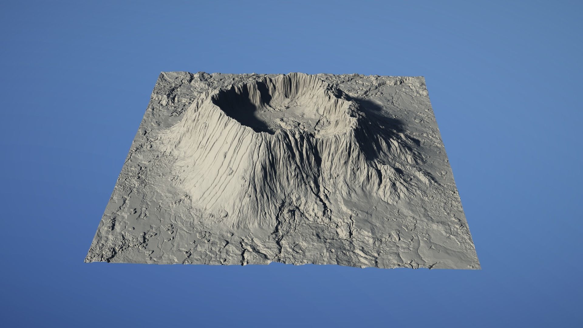 Landscape Environment Volcano Snow 23 Low-poly 3D model_3