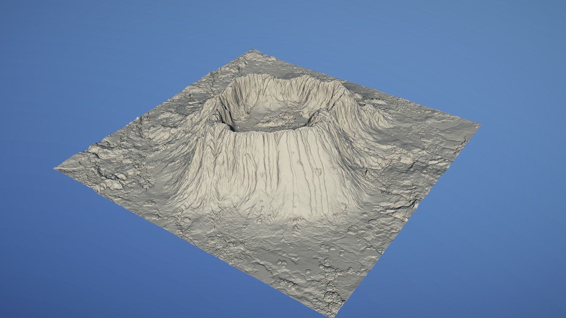 Landscape Environment Volcano Snow 23 Low-poly 3D model_29
