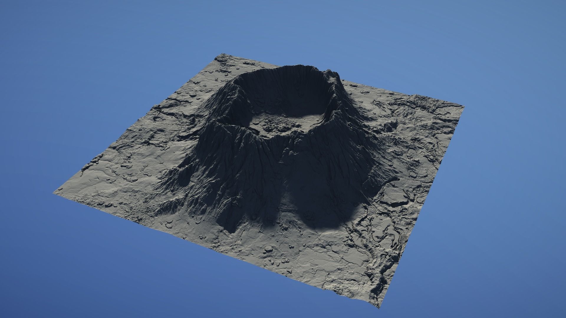 Landscape Environment Volcano Snow 23 Low-poly 3D model_18