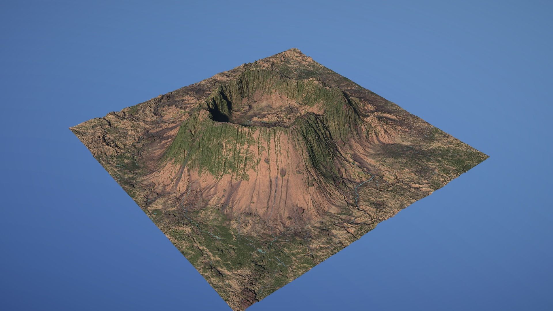 Landscape Environment Volcano Snow 23 Low-poly 3D model_21