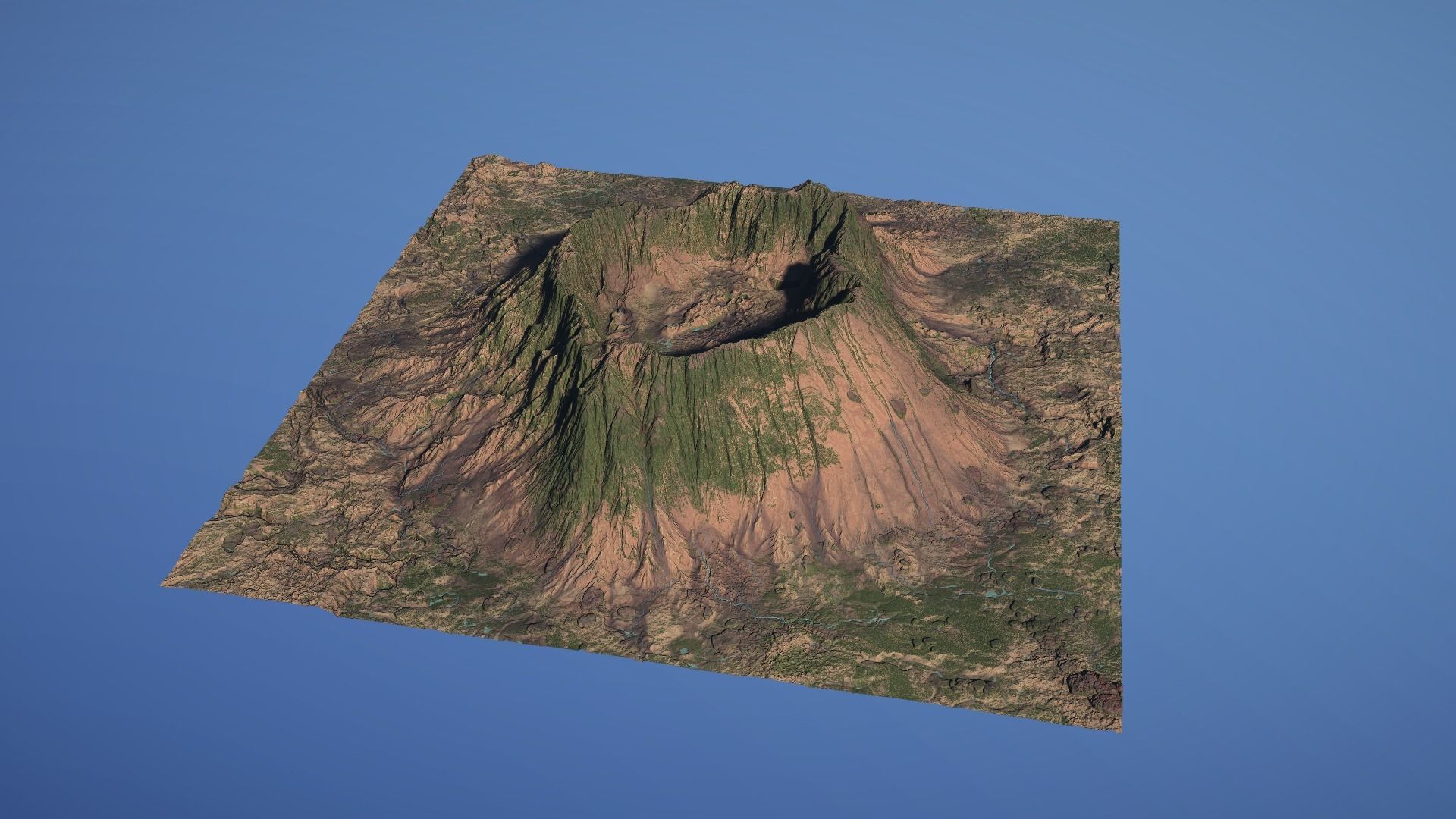 Landscape Environment Volcano Snow 23 Low-poly 3D model_19